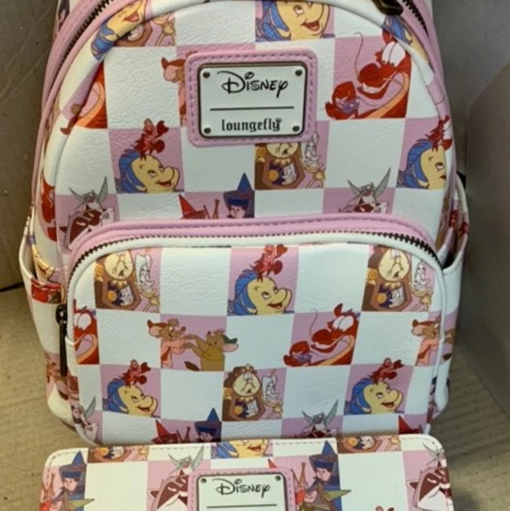 Loungefly Disney backpack and wallet